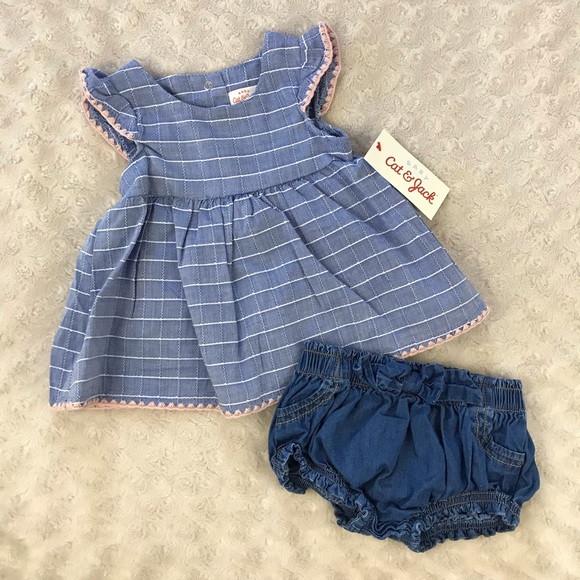 Cat & Jack Other - Cat & Jack Baby Girl Outfit Size 0-3 Months Blue